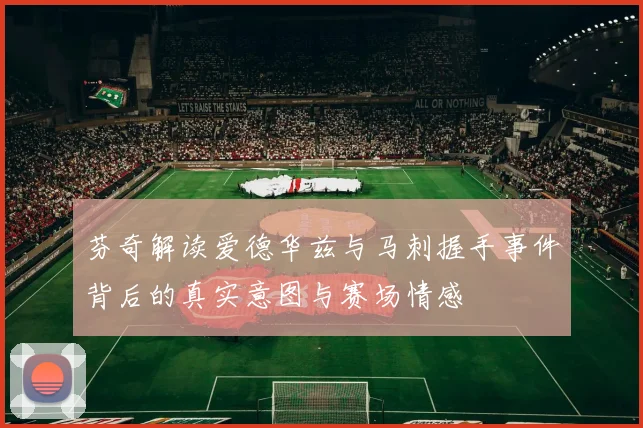 芬奇解读爱德华兹与马刺握手事件背后的真实意图与赛场情感